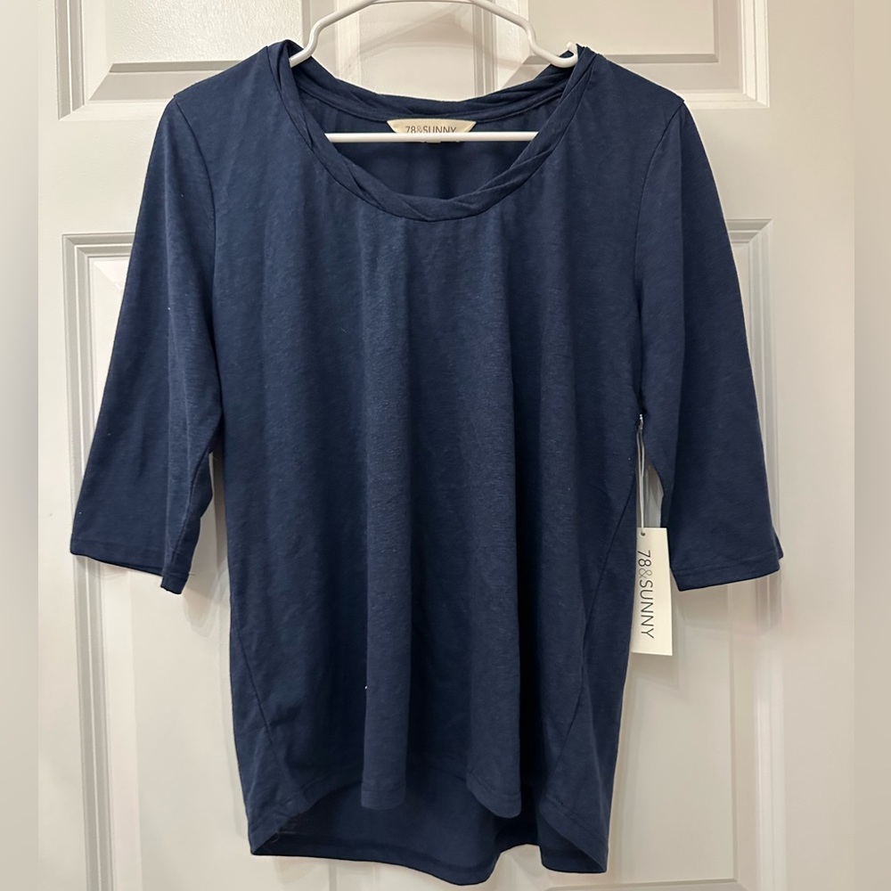 78 & Sunny Navy Blue Tee XL